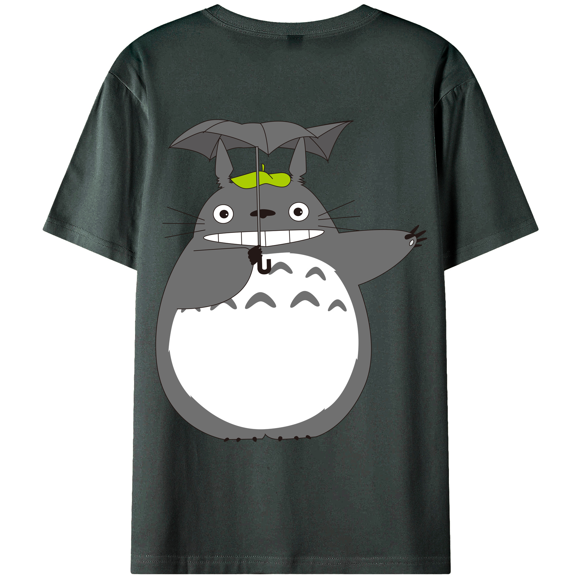 （画像用） となりのトトロ 草壁メイ 草壁サツキ My Neighbor Totoro Satsuki Kusakabe Mei Kusakabe 綿100％ メンズ半袖Tシャツ（バックプリント） 通気性
